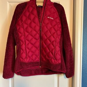 Columbia Women's Burgundy Quilted Puffer Jacket